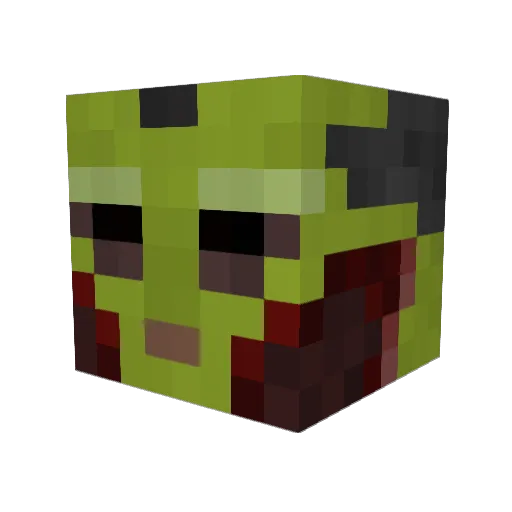 jamoore Minecraft avatar head, 3D render