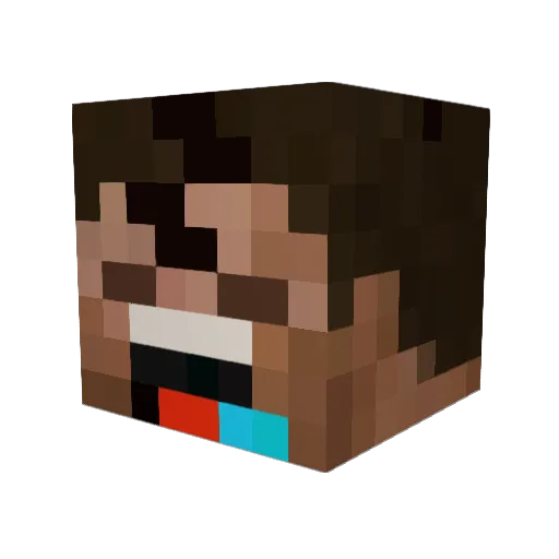 jampierCs Minecraft avatar head, 3D render