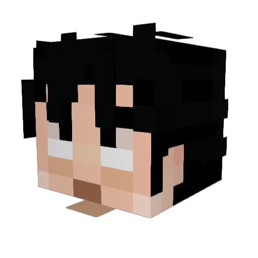 jamporxPG Minecraft avatar head, 3D render