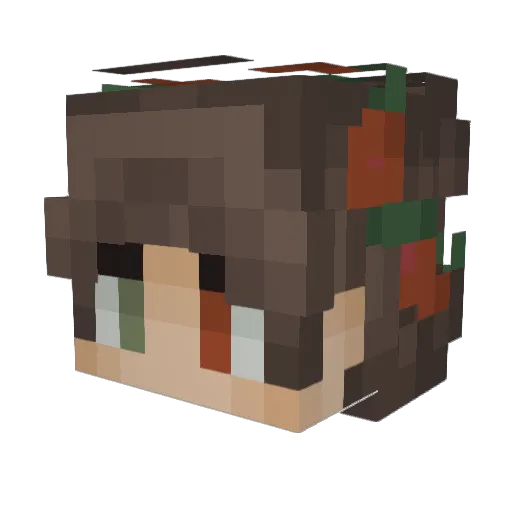 jamranix Minecraft avatar head, 3D render