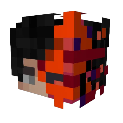 jamraw3 Minecraft avatar head, 3D render