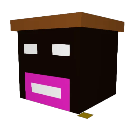 jamres Minecraft avatar head, 3D render