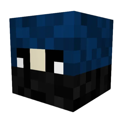 jamsell Minecraft avatar head, 3D render