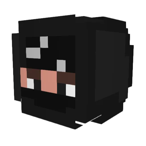 jamshutParashut Minecraft avatar head, 3D render