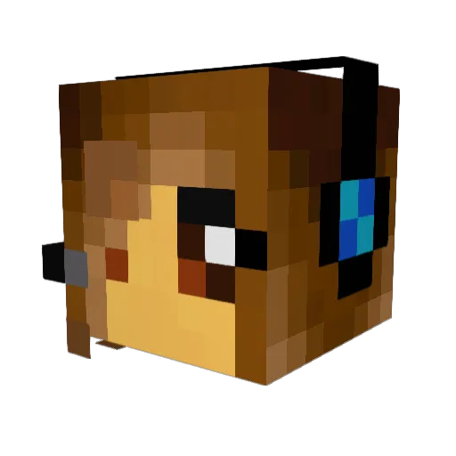 jamspril Minecraft avatar head, 3D render