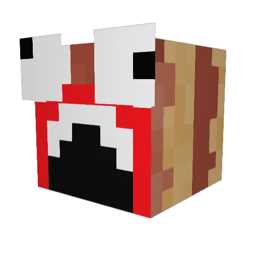 jamten Minecraft avatar head, 3D render