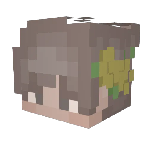 jamtoastttt Minecraft avatar head, 3D render