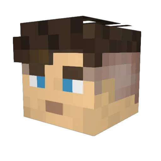 jamy28 Minecraft avatar head, 3D render