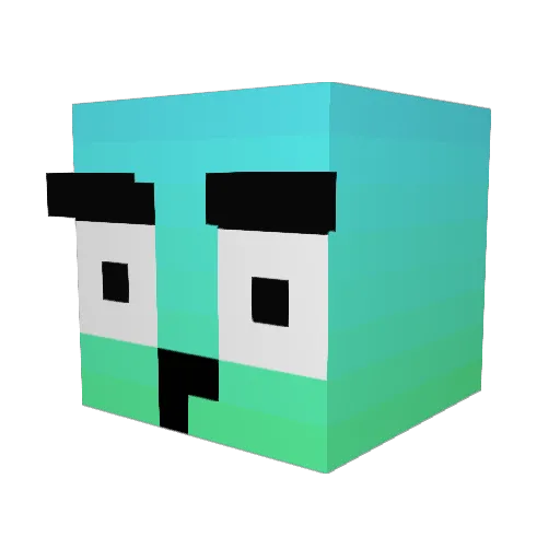 jamzs02 Minecraft avatar head, 3D render