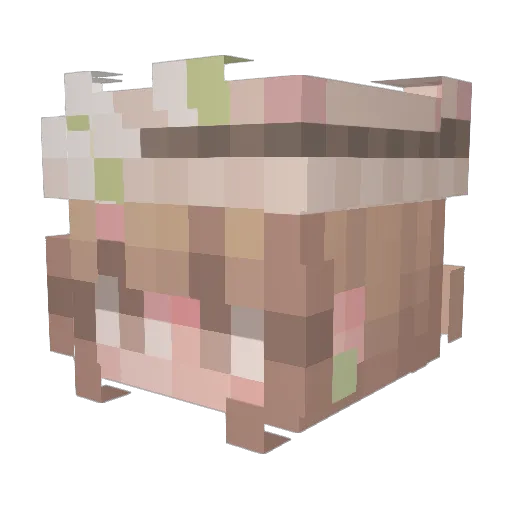 jan201820 Minecraft avatar head, 3D render