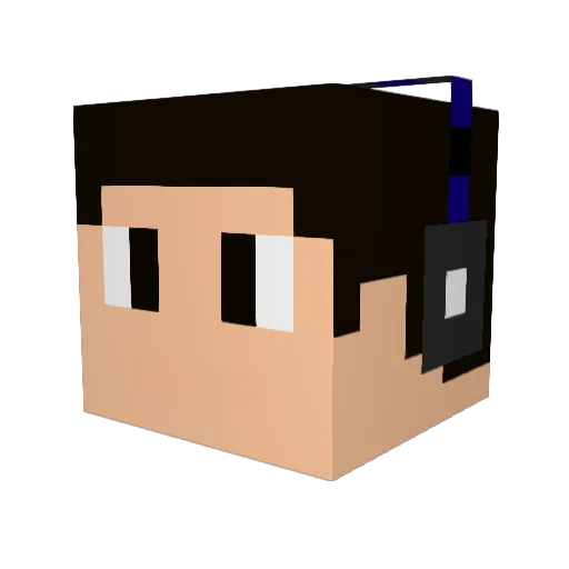 jan_rothe Minecraft avatar head, 3D render