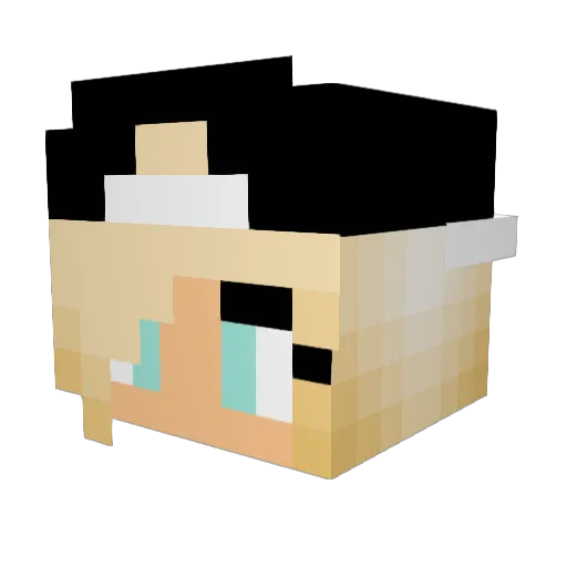 jana_2002 Minecraft avatar head, 3D render