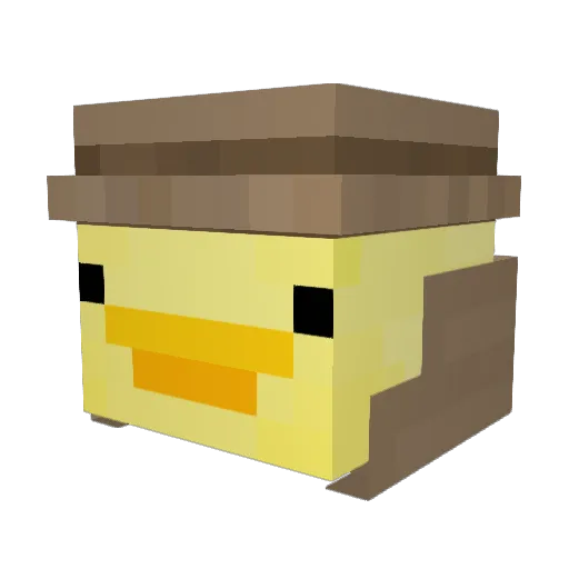 janainaqueen Minecraft avatar head, 3D render