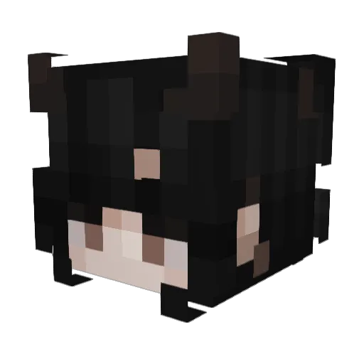 janakazi Minecraft avatar head, 3D render