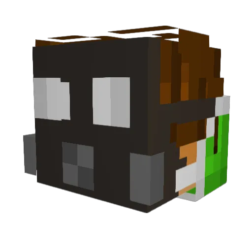 janakiraman Minecraft avatar head, 3D render