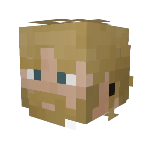 janbjorn Minecraft avatar head, 3D render