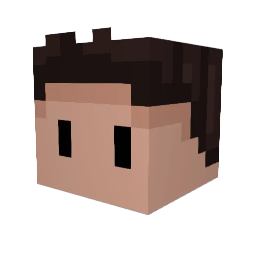 jandarma Minecraft avatar head, 3D render