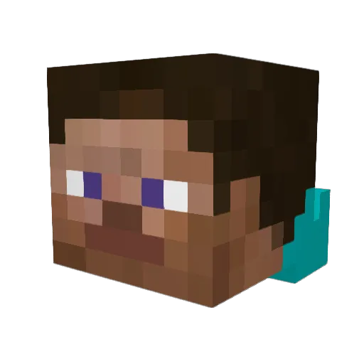 jandkas Minecraft avatar head, 3D render