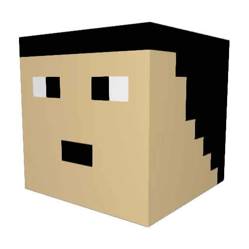 jando3232 Minecraft avatar head, 3D render