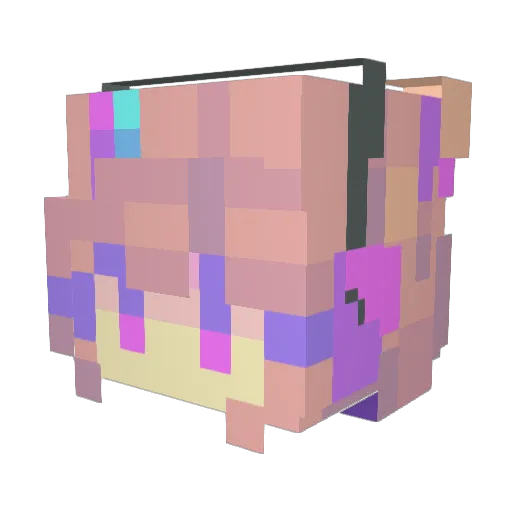 jane2238 Minecraft avatar head, 3D render
