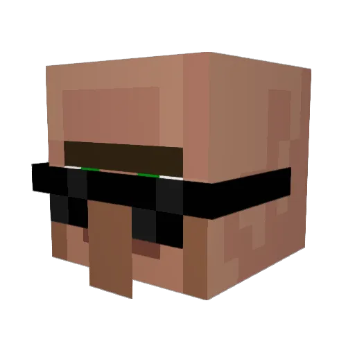 janeayee Minecraft avatar head, 3D render
