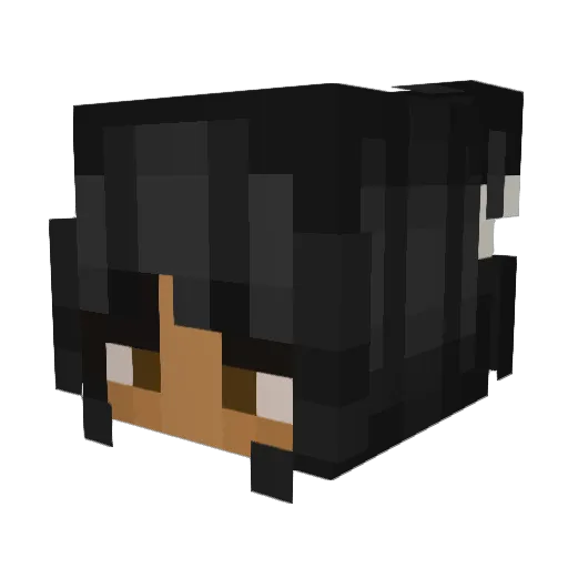 janebadma Minecraft avatar head, 3D render