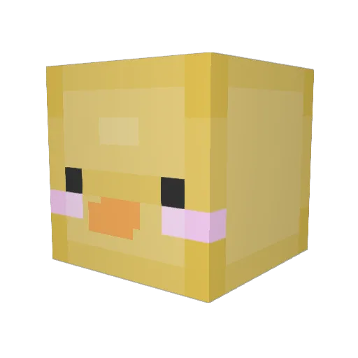 janeiixo Minecraft avatar head, 3D render