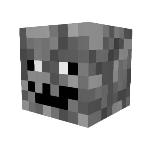 janekniev Minecraft avatar head, 3D render