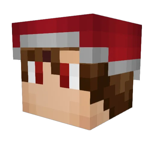 janenej Minecraft avatar head, 3D render