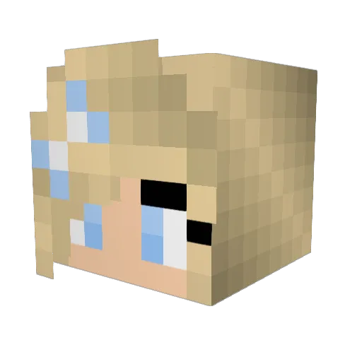 janethecute Minecraft avatar head, 3D render