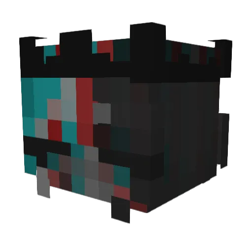 janevv Minecraft avatar head, 3D render