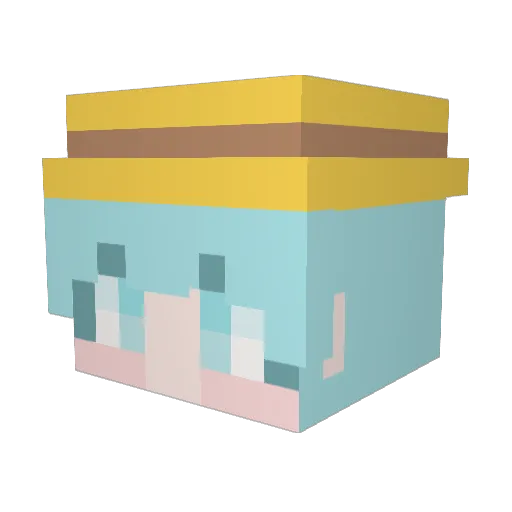 jang_12 Minecraft avatar head, 3D render