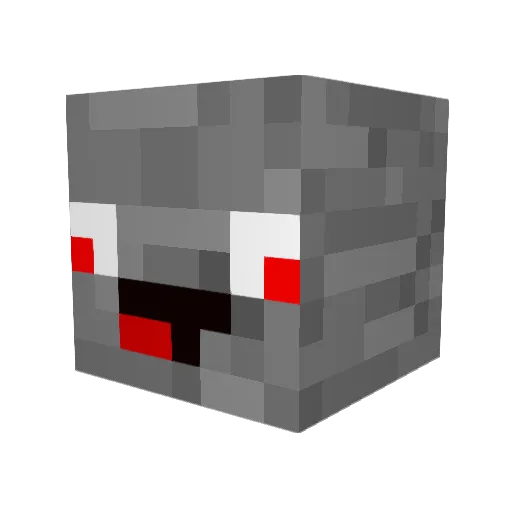 jangei Minecraft avatar head, 3D render