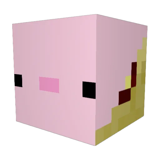 jango7619 Minecraft avatar head, 3D render