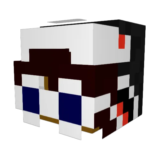 janibbu Minecraft avatar head, 3D render