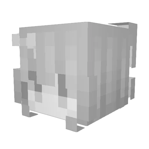 janiceuwu Minecraft avatar head, 3D render