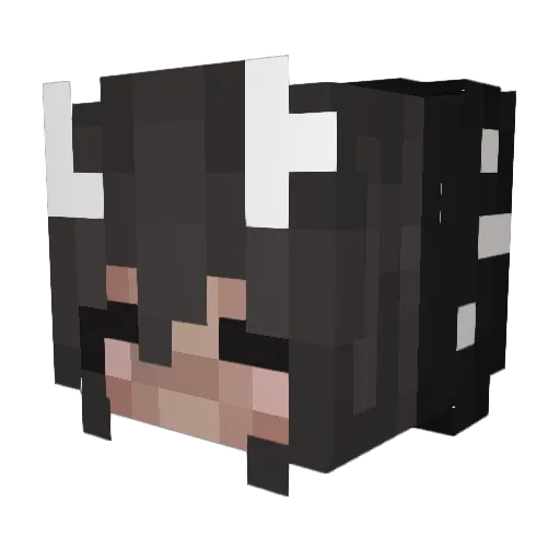 janicqka Minecraft avatar head, 3D render
