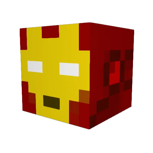 janijaner Minecraft avatar head, 3D render