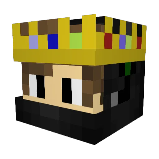 janikolai Minecraft avatar head, 3D render