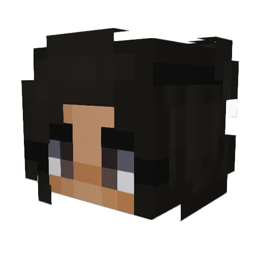janinelms Minecraft avatar head, 3D render