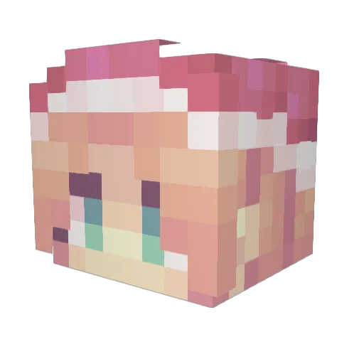 janishyy Minecraft avatar head, 3D render
