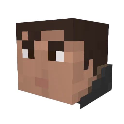 janjan7 Minecraft avatar head, 3D render