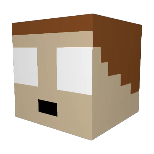 janka102 Minecraft avatar head, 3D render
