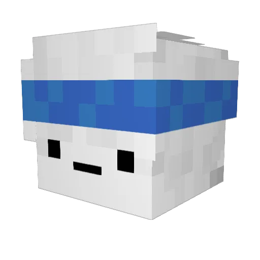 jankazimier Minecraft avatar head, 3D render