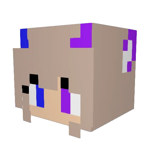 jankhel Minecraft avatar head, 3D render