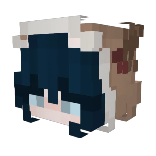 jankoxx Minecraft avatar head, 3D render