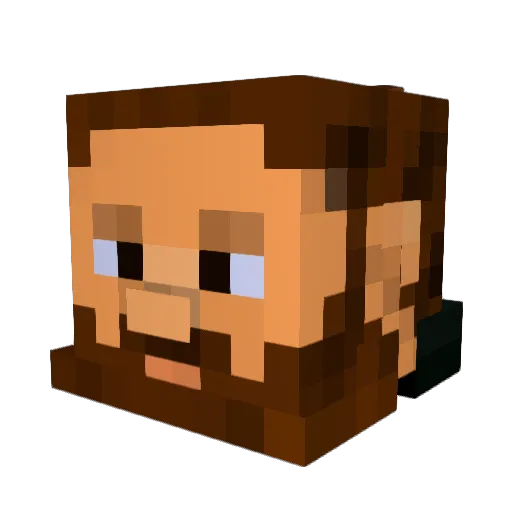 jankyboat Minecraft avatar head, 3D render