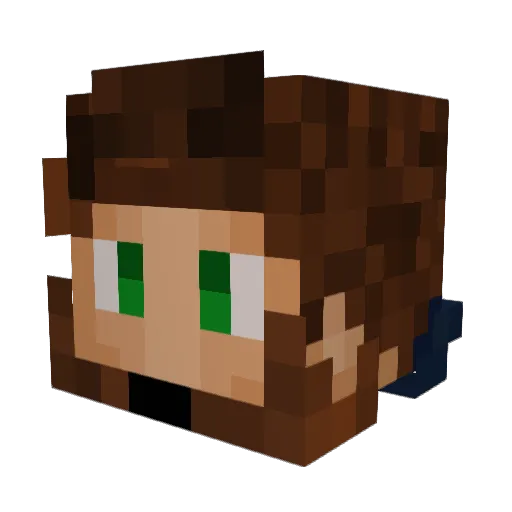 jankysteez Minecraft avatar head, 3D render