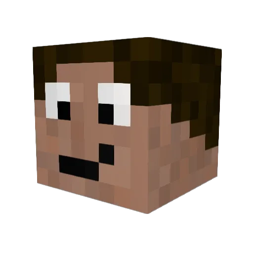janlout Minecraft avatar head, 3D render