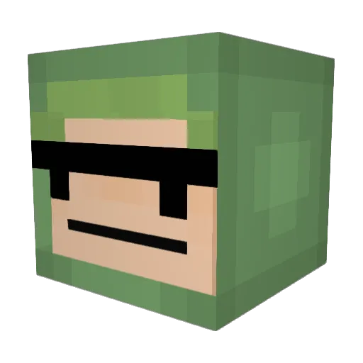 jannikmxn Minecraft avatar head, 3D render